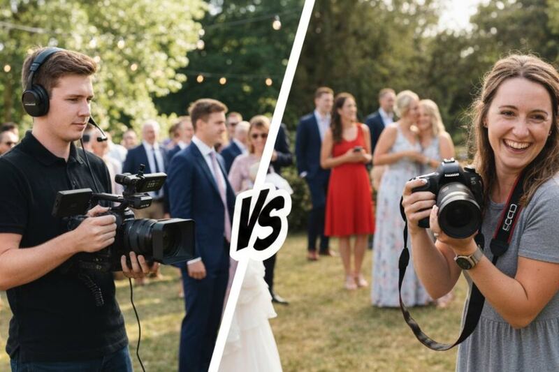 wedding videographer and photographer at a Northern Ireland wedding