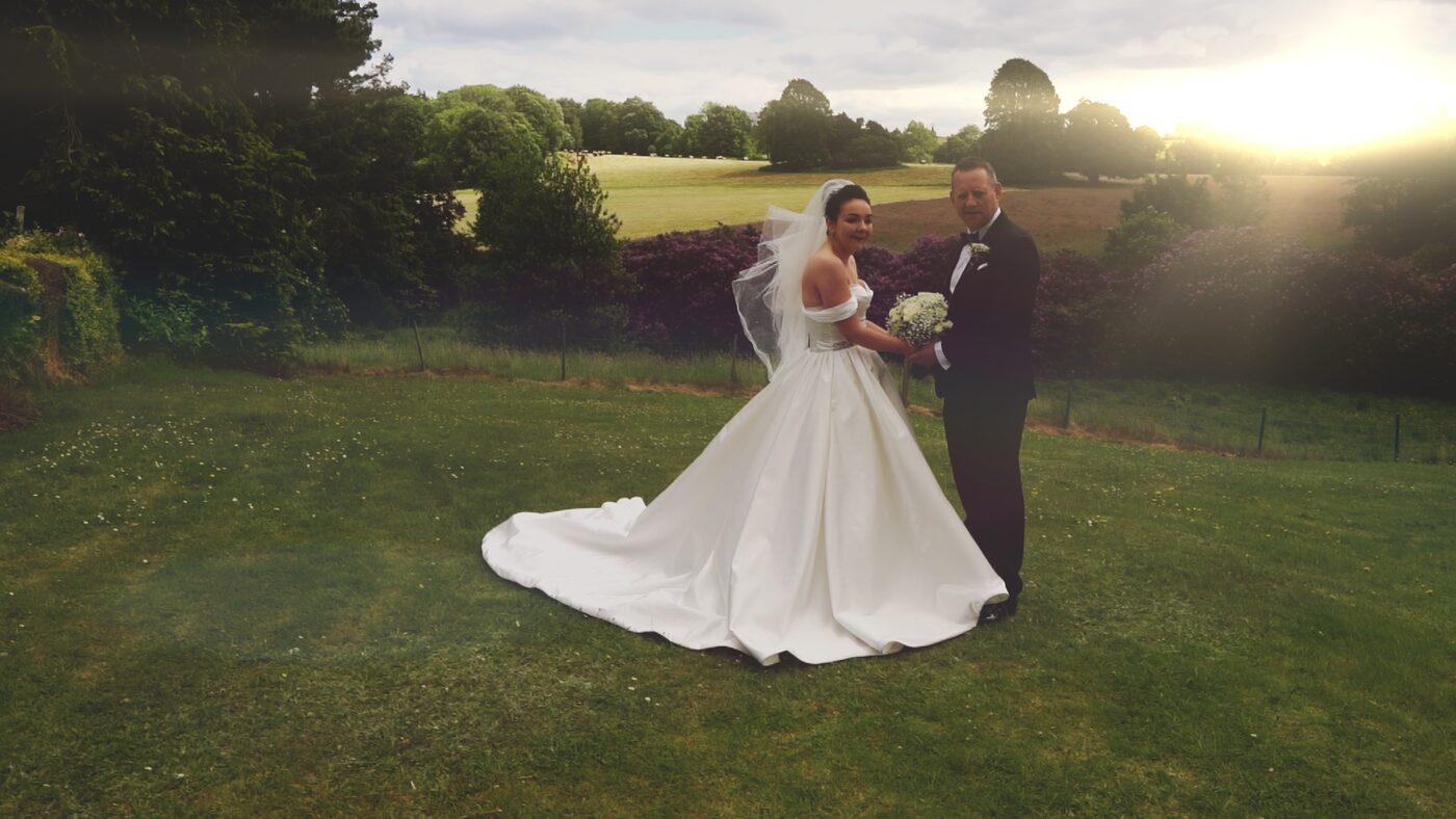 Couple portrait captured by a Causeway Coast wedding videographer